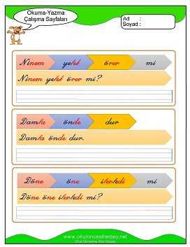 ö sesi Çalışma Sayfaları